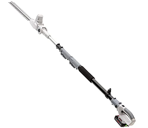 IKRA cortasetos telescópico ICPH 2040 incl. Batería de 20 V, estación de carga de la batería y correa para el hombro