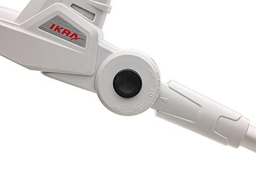 IKRA cortasetos telescópico ICPH 2040 incl. Batería de 20 V, estación de carga de la batería y correa para el hombro