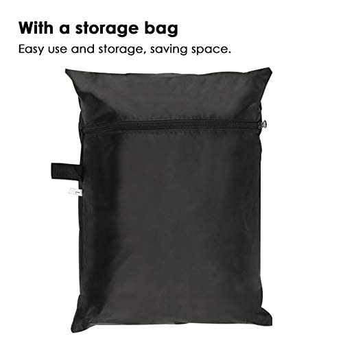 Velway Funda para Barbacoa Impermeable, Cubierta BBQ de Parrilla 210D Oxford Protector, Anti-Viento/Anti-Polvo/Anti-Humedad, Resistente al Desgarro/Agua/Lluvia/Nieve/Sol, 147x61x117cm Negro