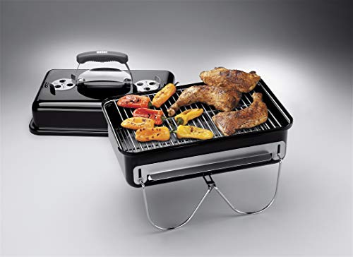 Weber Go-Anywhere Barbacoa de Carbón,portátil, 42 x 26 cm, Negro 1131004