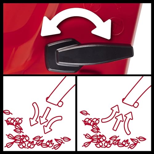 Einhell Aspirador eléctrico de hojas GC-EL 3024 E (aspiración/soplado, tubo de aspiración Ø 75 mm, capacidad 650 m³/h, función de trituración, relación 10:1, soplado 240 km/h, bolsa colectora de 40 l)