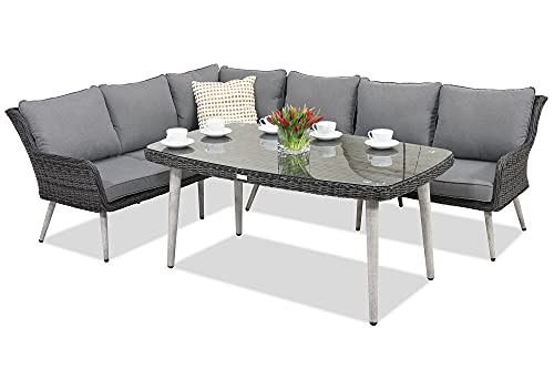 Garden Point Bilbao Comida 5 Atracita | Elegante Juego de Muebles para Cada jardín.