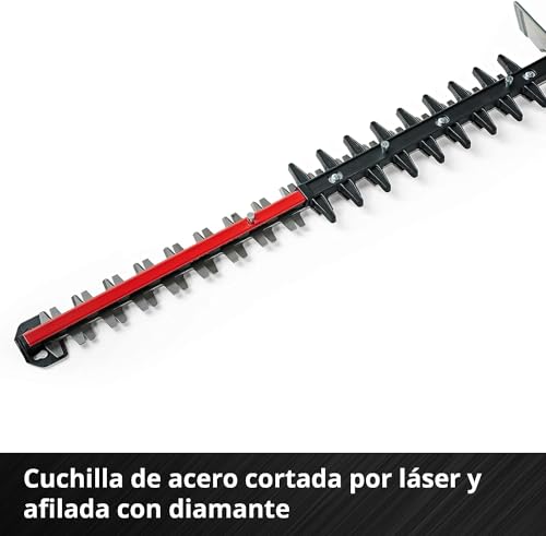 Einhell Cortasetos con batería GE-CH 36/65 Li-Solo Power X-Change (36 V, 65 cm de longitud de corte, 30 mm distancia entre dientes, mango giratorio, colector de recortes, sín batería)