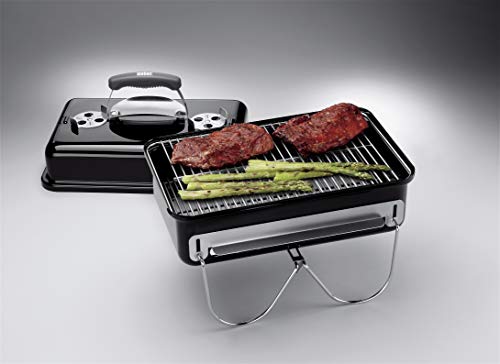 Weber Go-Anywhere Barbacoa de Carbón,portátil, 42 x 26 cm, Negro 1131004