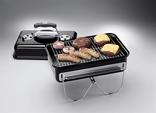 Weber Go-Anywhere Barbacoa de Carbón,portátil, 42 x 26 cm, Negro 1131004