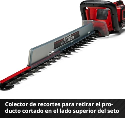 Einhell Cortasetos con batería GE-CH 36/65 Li-Solo Power X-Change (36 V, 65 cm de longitud de corte, 30 mm distancia entre dientes, mango giratorio, colector de recortes, sín batería)