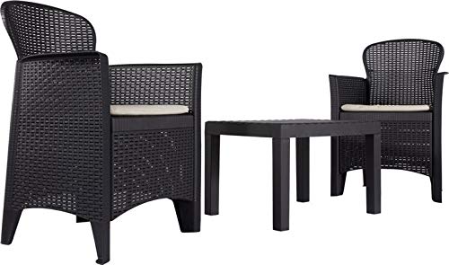 Ipae-Progarden SpA Set. 3 PZAS.Sillon Y Mesa Gris