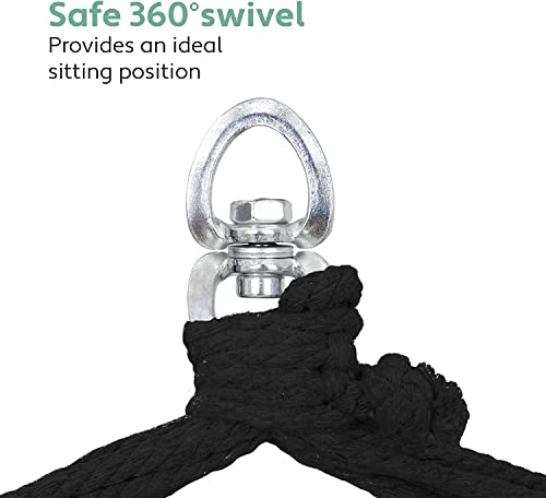 VITA5 Poltrona Sospesa da Giardino per Rilassarsi - Sedia a Dondolo da Appendere Resistente e Sicura - Amaca Appesa da Interno Adatta a Ogni Arredamento - Facile da Montare - Imbottitura Comoda