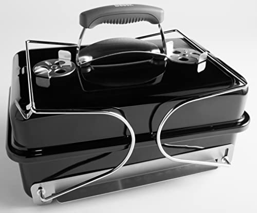 Weber Go-Anywhere Barbacoa de Carbón,portátil, 42 x 26 cm, Negro 1131004