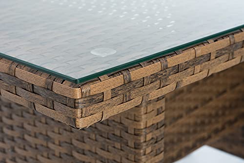 Garden Point Parma Apetito 6 Marrón| Elegante Juego de Muebles para Cada jardín.
