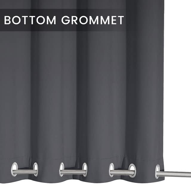 Cortinas de Exterior Resistentes a la Intemperie,Cortinas para Exteriores Opacas con Aislamiento térmico para Exteriores para jardín,Patio,Puerta,Gazebo,pérgola,balcón,Gris oscuro,2 Piezas|132x238cm