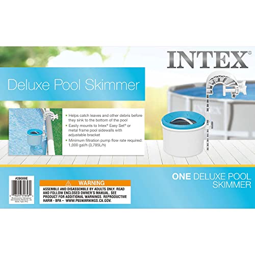 Intex Skimmer de superficie - Skimmer de superficie de montaje en pared de lujo - Skimmer de suspensión, 49x43x34 cm (28000E)