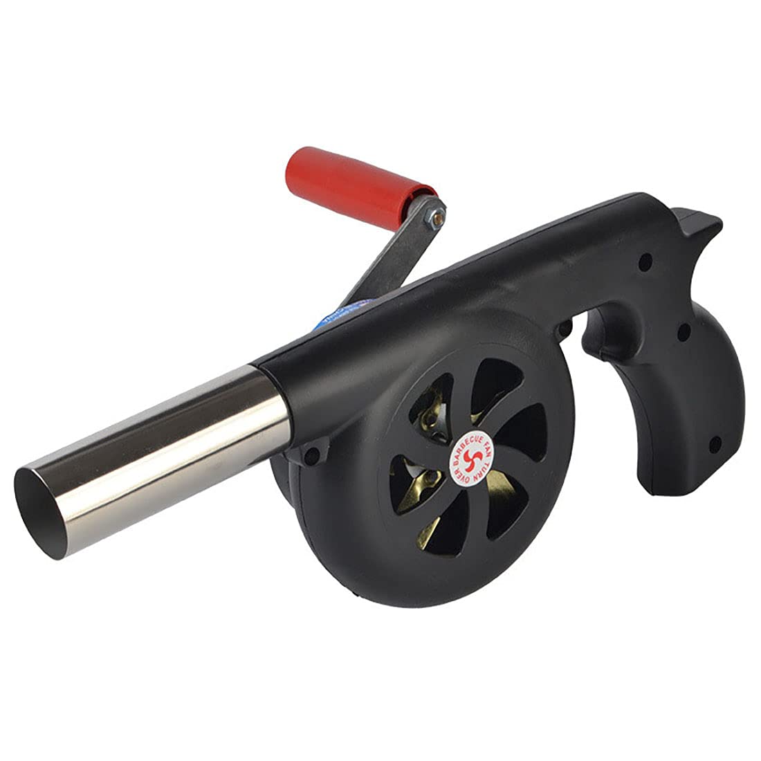 MMSGA Ventilador de barbacoa manual, ventilador de barbacoa Portátil, Camping herramientas de fuego,adecuado para cocinar al aire libre, barbacoa, chimenea herramientas más ligeras