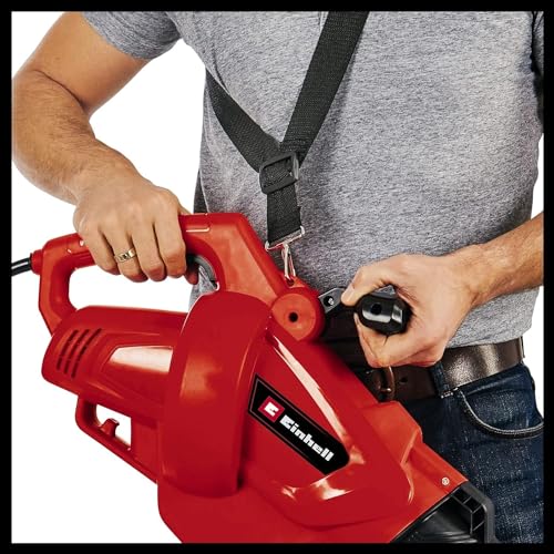 Einhell Aspirador eléctrico de hojas GC-EL 3024 E (aspiración/soplado, tubo de aspiración Ø 75 mm, capacidad 650 m³/h, función de trituración, relación 10:1, soplado 240 km/h, bolsa colectora de 40 l)