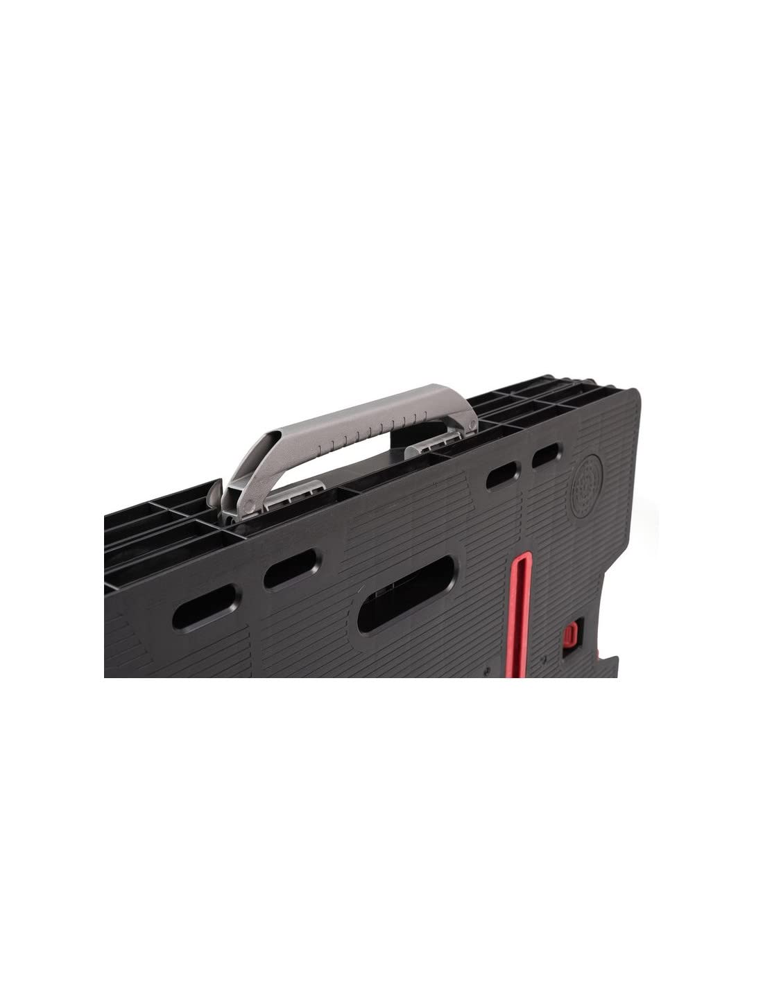 Keter- Mesa de herramientas plegable; 85 x 55,5 x 11,2 cm (cerrado) - 91 x 55,5 x 75,5 cm (abierto); Resistencia 450 Kg; Color negro