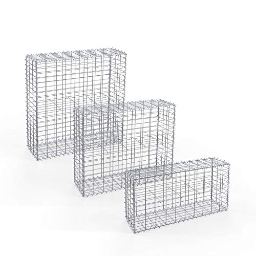 Toolerando Gavión - Cesta de piedrao, 100 x 50 x 30 cm