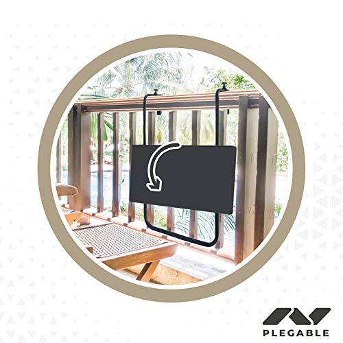Mesa plegable balcón multiposición Aktive, Gris, 61034