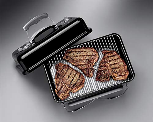 Weber Go-Anywhere Barbacoa de Carbón,portátil, 42 x 26 cm, Negro 1131004