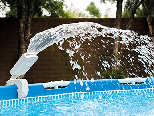 Intex 28089 - Cascada Agua Vertical con Luces led Multicolor Piscinas 4 Colores: Metal y Ultra Frame, 16.399999999999999x45.9x23.1 cm