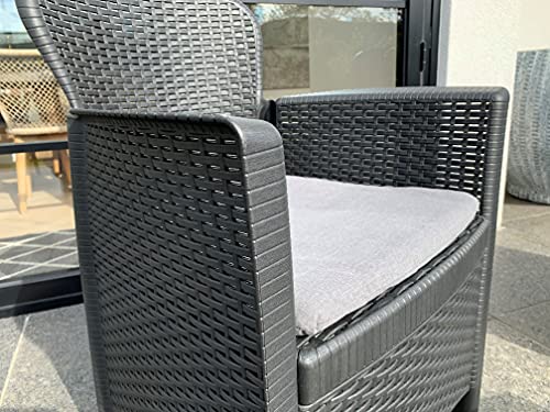 Ipae-Progarden SpA Set. 3 PZAS.Sillon Y Mesa Gris