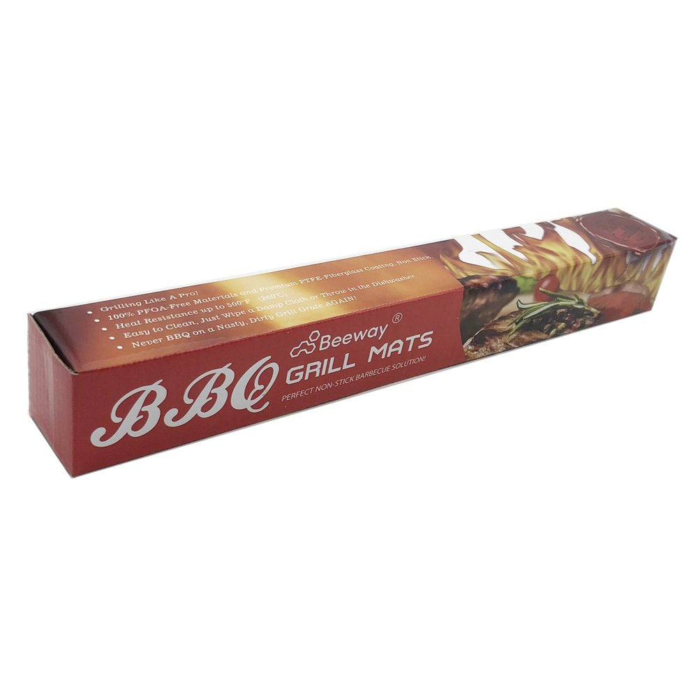 Set de 5 alfombrillas Beeway para barbacoa, bandejas antiadherentes para barbacoa de carbón, gas o eléctrica, resistentes al calor, reutilizables y fáciles de limpiar, aprobadas por la FDA; incluye pinzas de 30.5 cm para barbacoa