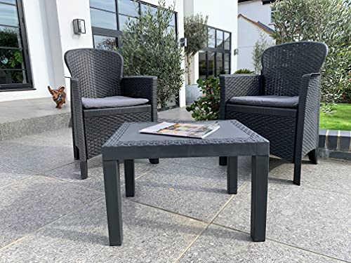 Ipae-Progarden SpA Set. 3 PZAS.Sillon Y Mesa Gris