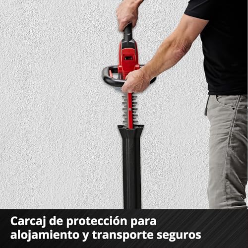 Einhell Cortasetos con batería ARCURRA 18/55 Power X-Change (18 V, 55 cm de longitud de corte, 18 mm distancia entre dientes, colector de recortes, asa frontal estrecha, sín batería)