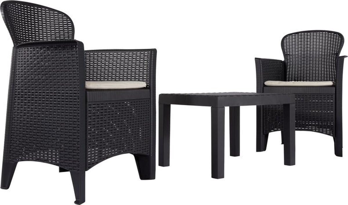 Ipae-Progarden SpA Set. 3 PZAS.Sillon Y Mesa Gris