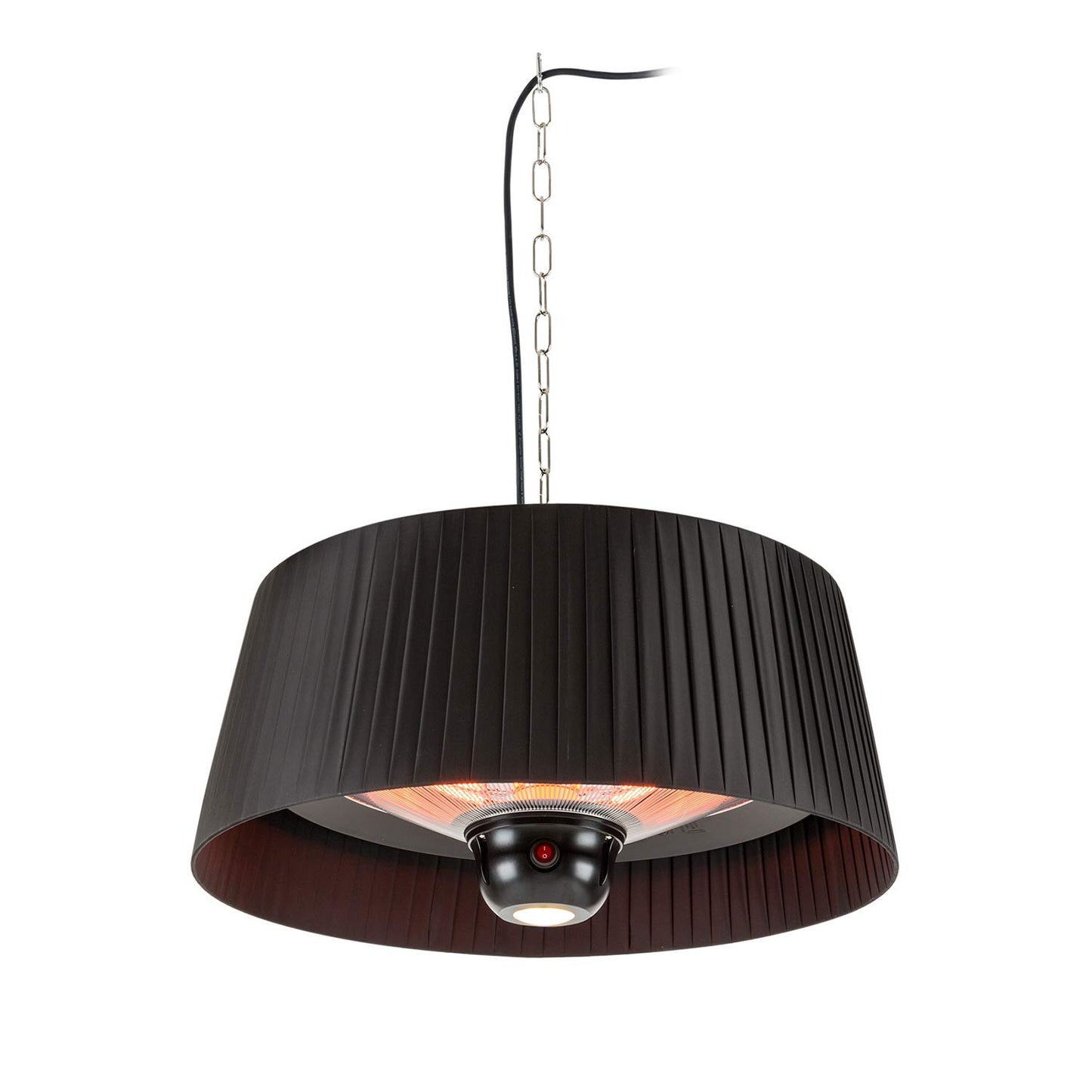 Blumfeldt Venice Heat - Calefactor halógeno infrarrojos, Basado en Carbono, ComfortHeat, Estufa eléctrica, para Exteriores, Mando a Distancia, Posibilidad de colgarlo, 800/1000/1800 W, Negro