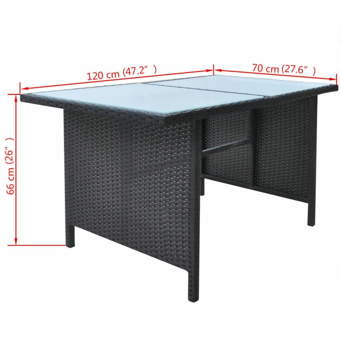 Festnjght Conjunto de Muebles de Jardín Juego Comedor de Jardín Conjunto Jardin Exterior Sofa Jardin Exterior con 1 Mesa,1 Sofá de Tres Plazas,2 Sillones, 2 Reposapiés para Patio Porche Terraza Negro