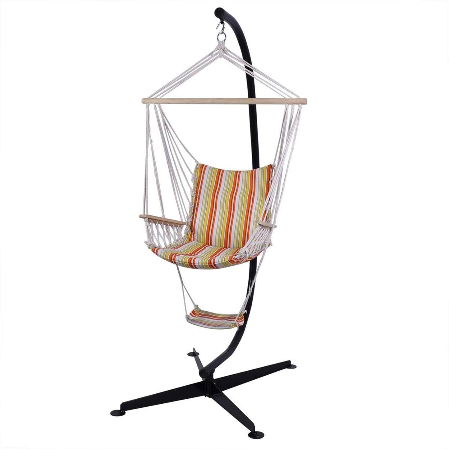 COSTWAY Soporte para Silla Colgante Hamaca Carga hasta 150KG Marco de Silla Columpio para Patio Jardín Playa