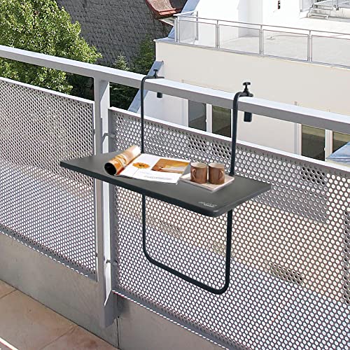 Mesa plegable balcón multiposición Aktive, Gris, 61034
