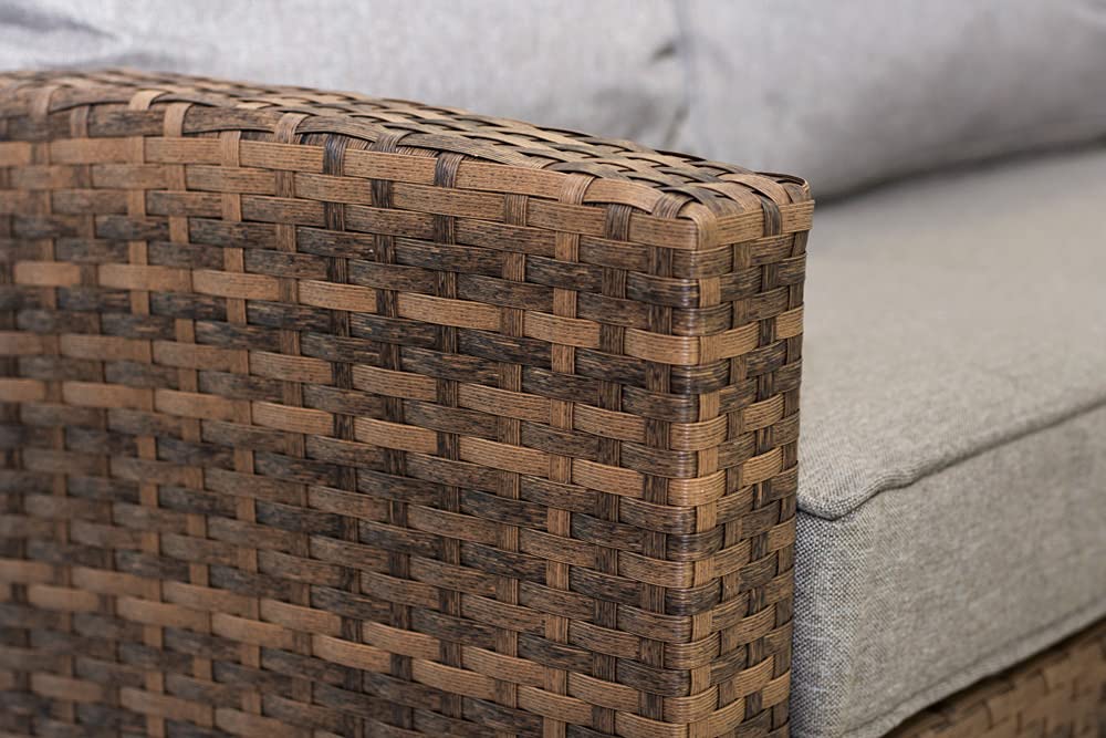 Garden Point Parma Apetito 6 Marrón| Elegante Juego de Muebles para Cada jardín.