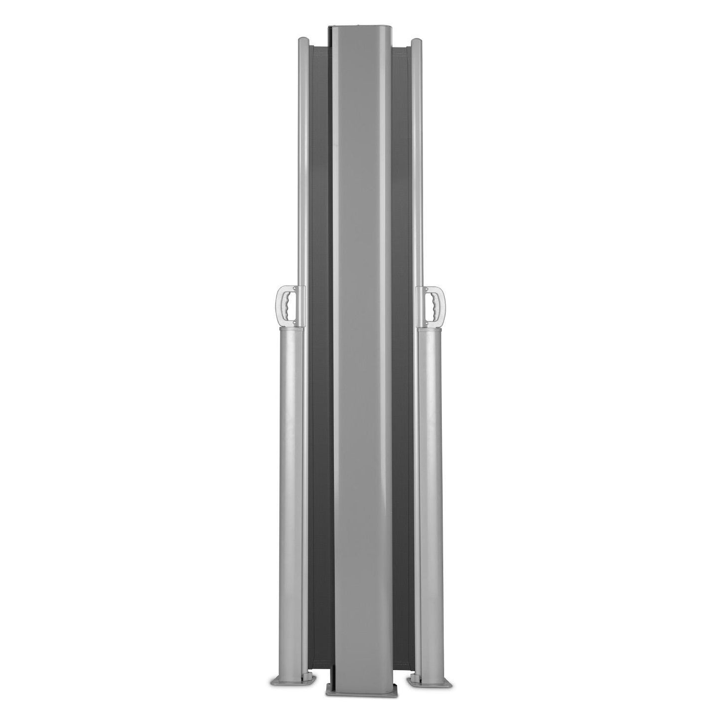 Blumfeldt Bari Doppio 620 Toldo Lateral Doble 6x2,0 m Aluminio Antracita (Pantalla Anti Viento, Protector Sol sombrilla, protección Visual, marquesina Protectora, Separador jardín terraza)