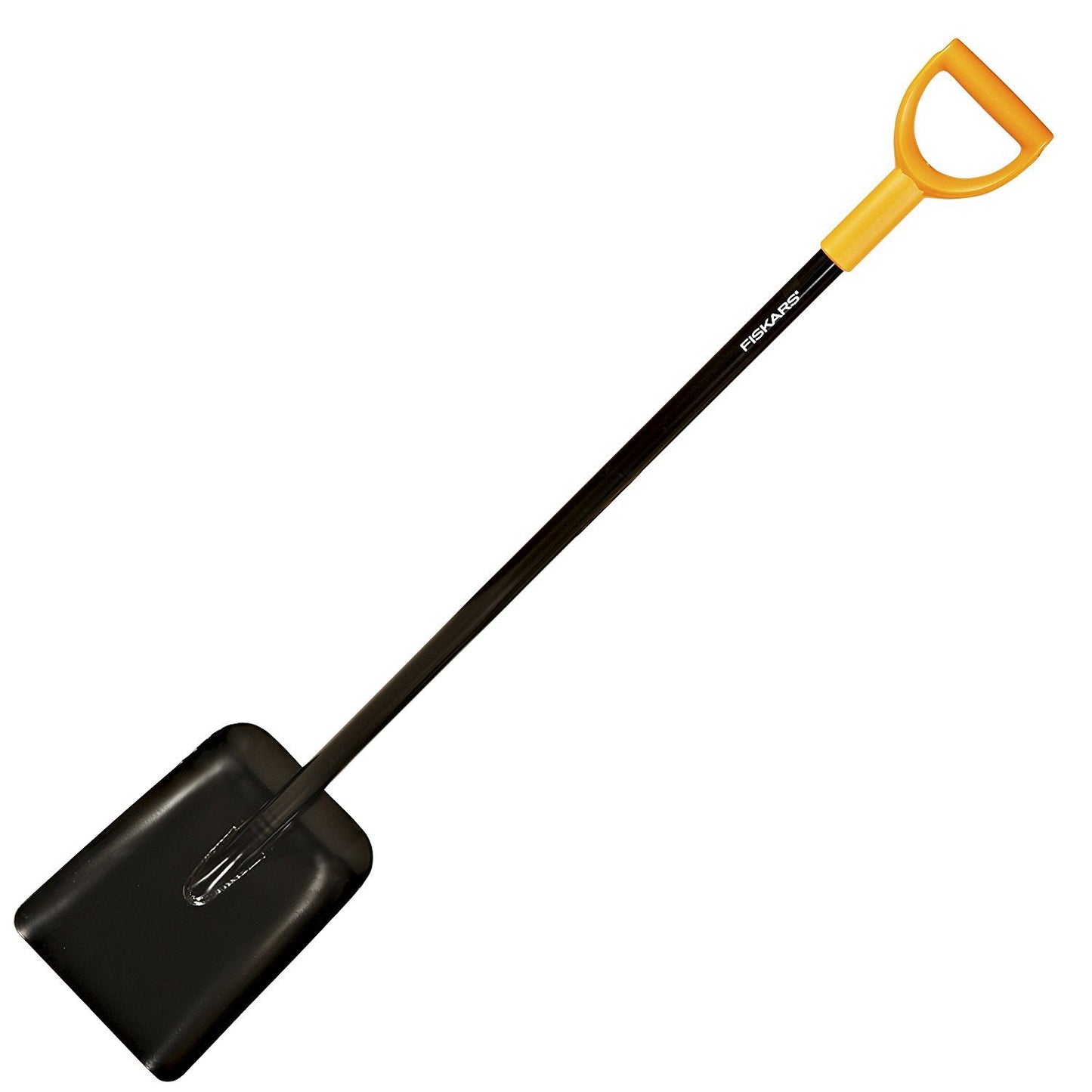 FISKARS Pala, Sólida, Anchura 23.5 cm, Longitud 127 cm, Hoja de acero, plástico, Negro, Naranja, 1003457
