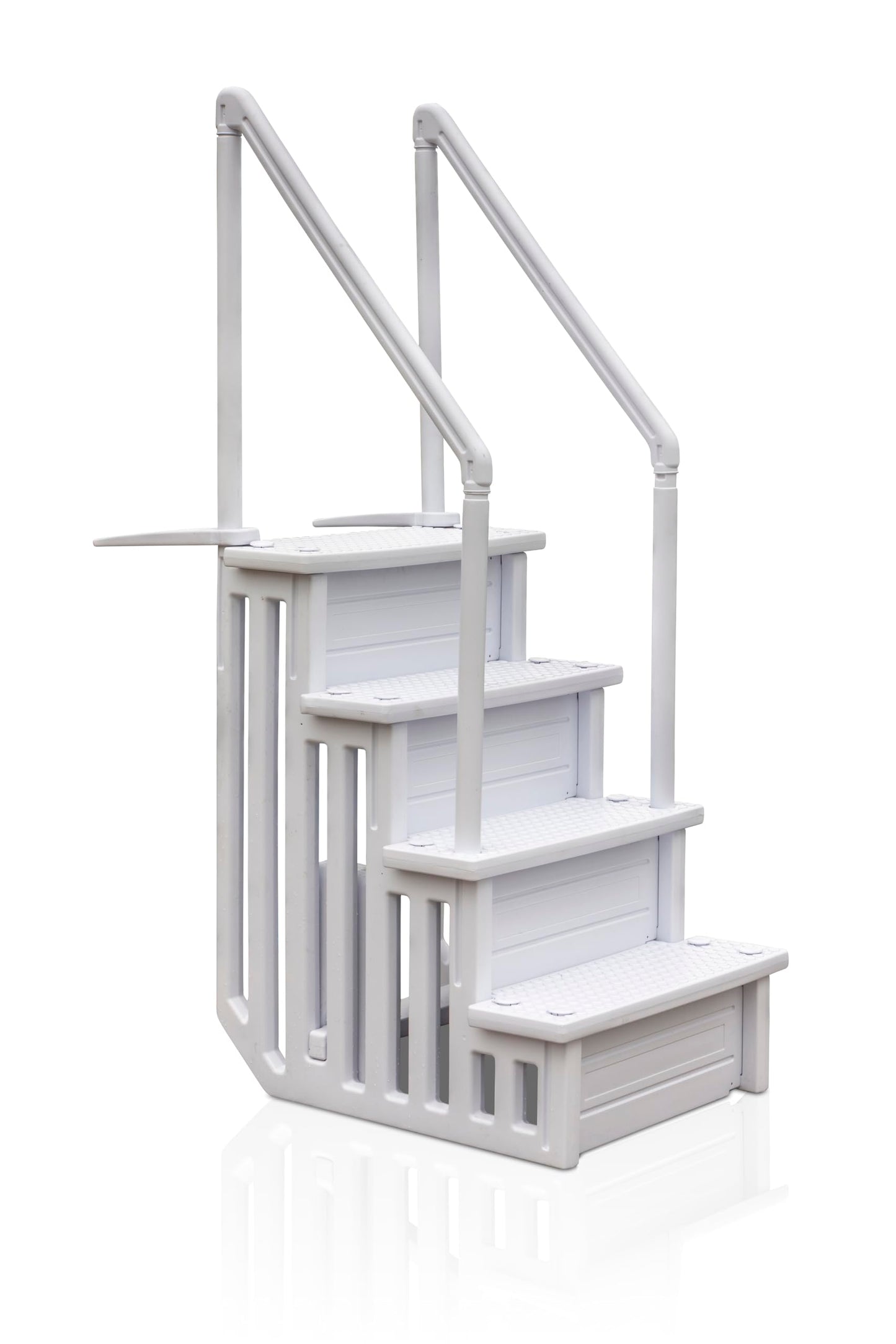 GRE Easy Entry Synthetic – Escalera accesible para piscina, entrada fácil, sintética, ancho x alto: 50 x 206 cm, 4 peldaños