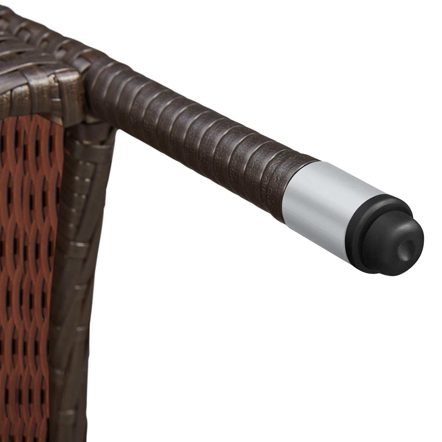 Yaheetech Conjunto de Muebles de Jardín Exterior Juego de Sillas y Mesa Terraza con Cojines Sillas de Ratán PE para Balcon
