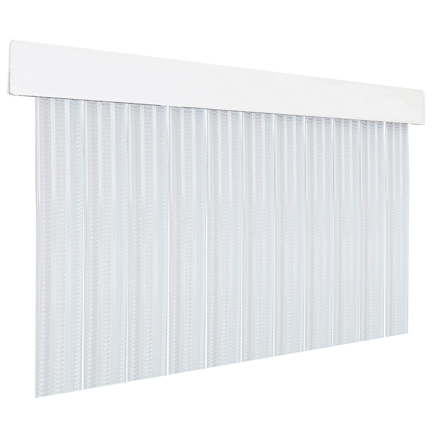 HOME MERCURY – Cortina Plana para Puerta Exterior o Interior, Material PVC – Libre de Insectos (210x90CM, Transparente P5)