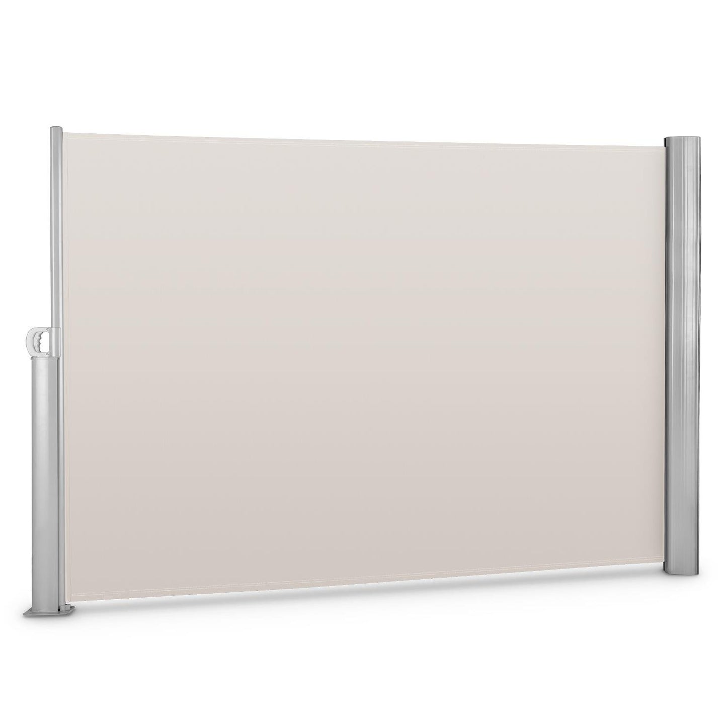 blumfeldt Bari 320 Cortavientos Jardin toldo Lateral terraza Enrollable (Superficie Lona 300x200cm, Mecanismo Muelle desplegable, Incluye Material de Montaje, Sombra Cuadro Aluminio, Tela Beis Crema)