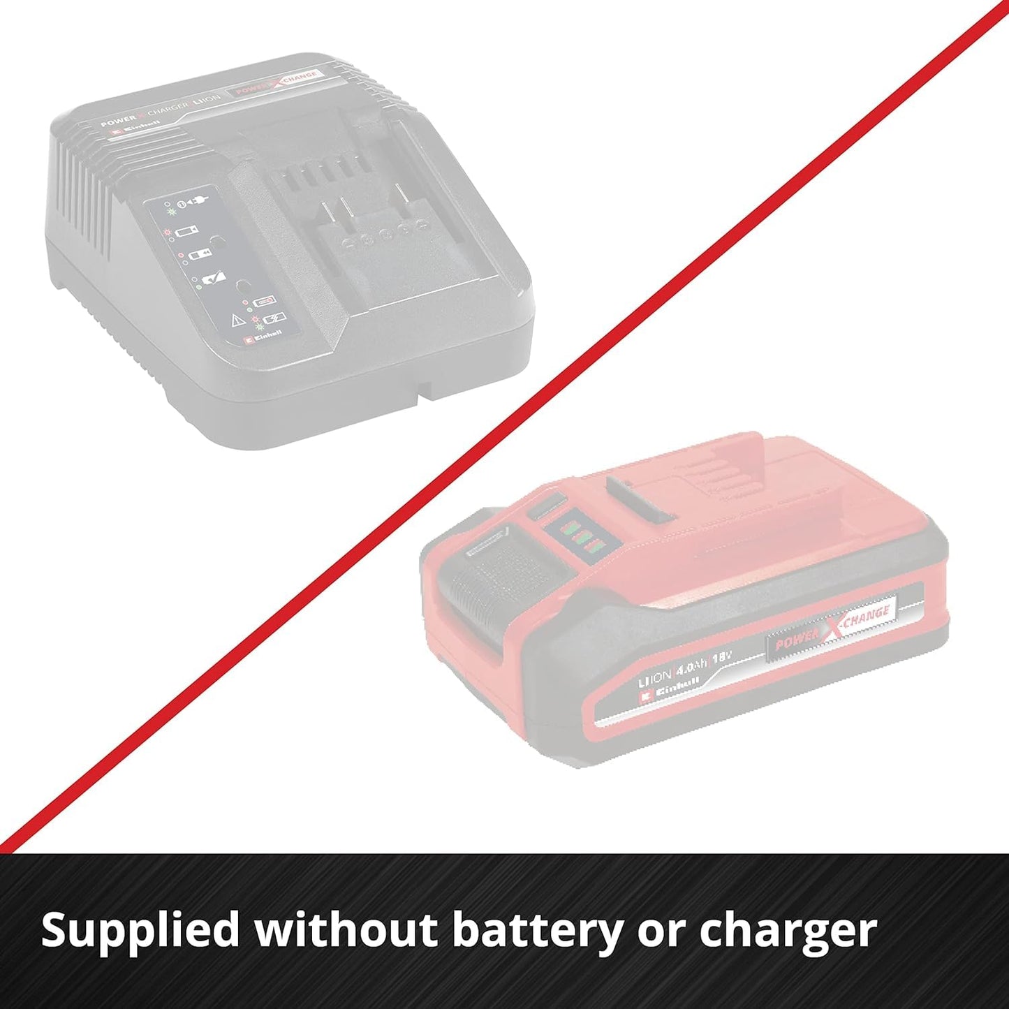 Einhell Cortasetos con batería GE-CH 36/65 Li-Solo Power X-Change (36 V, 65 cm de longitud de corte, 30 mm distancia entre dientes, mango giratorio, colector de recortes, sín batería)