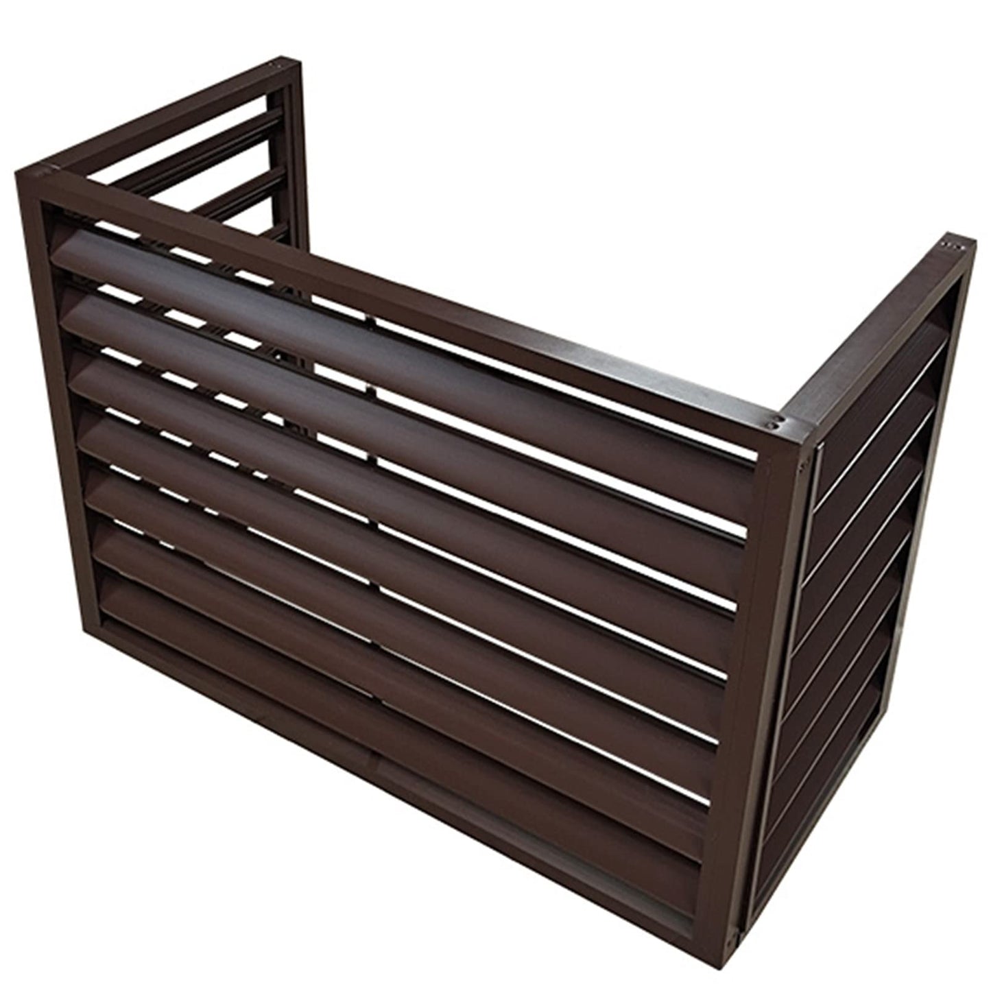 Doorhighpeak Valla para Exteriores Cubierta de Aire Acondicionado Pantalla de privacidad, Divisor de Espacio de aleación de Aluminio para Todo Tipo de Clima Recinto de Bote de Basura