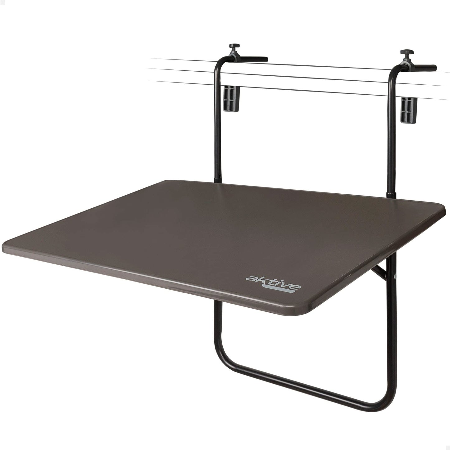 Mesa plegable balcón multiposición Aktive, Gris, 61034