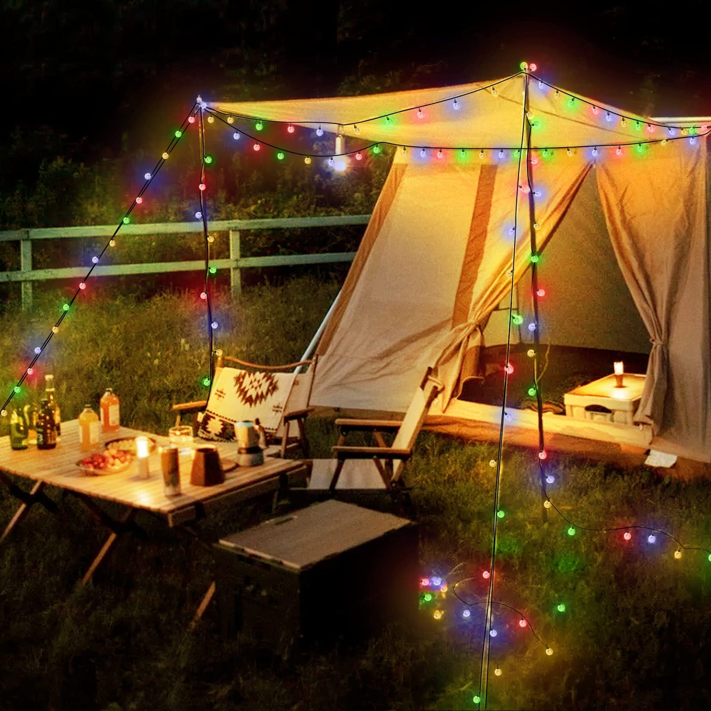 YzzYzz Guirnaldas Luces Exterior Solar 14M, 80 LED Cadena de Luces Solares para Exteriores, 8 Modos & Impermeable Luces Navidad Guirnalda LED para Terraza, Fiestas, Bodas, Patio, Jardines, Interior
