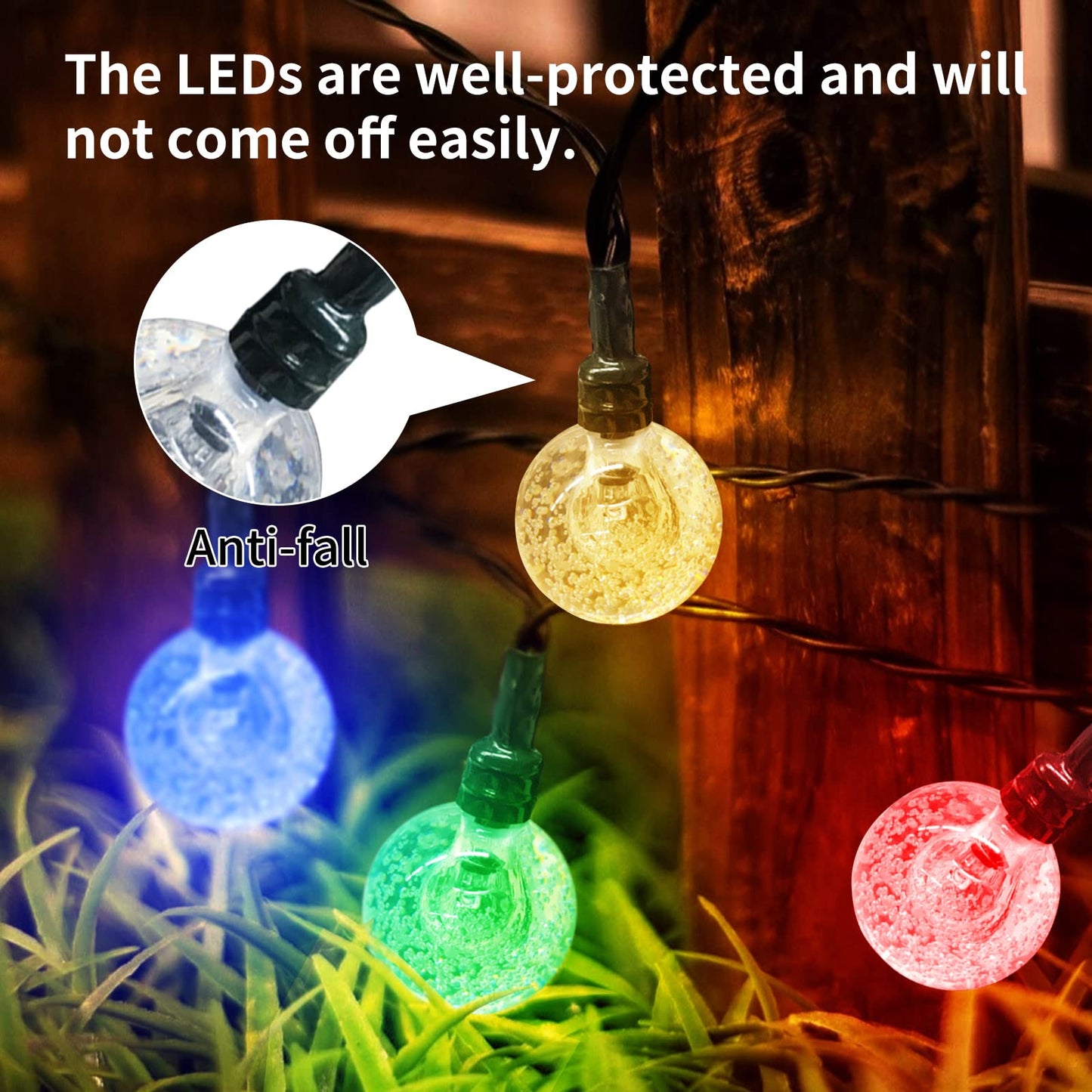 YzzYzz Guirnaldas Luces Exterior Solar 14M, 80 LED Cadena de Luces Solares para Exteriores, 8 Modos & Impermeable Luces Navidad Guirnalda LED para Terraza, Fiestas, Bodas, Patio, Jardines, Interior