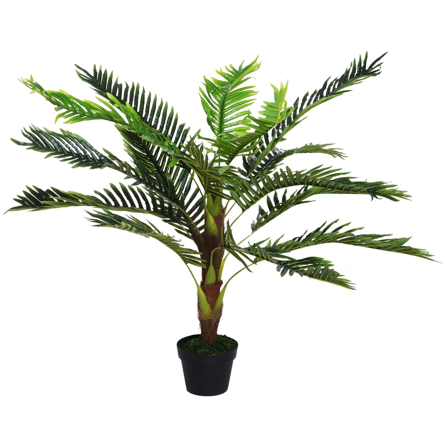 Outsunny Planta Artificial en Maceta Altura 123 cm Árbol Artificial para Decoración Hogar Oficina y Exterior Verde