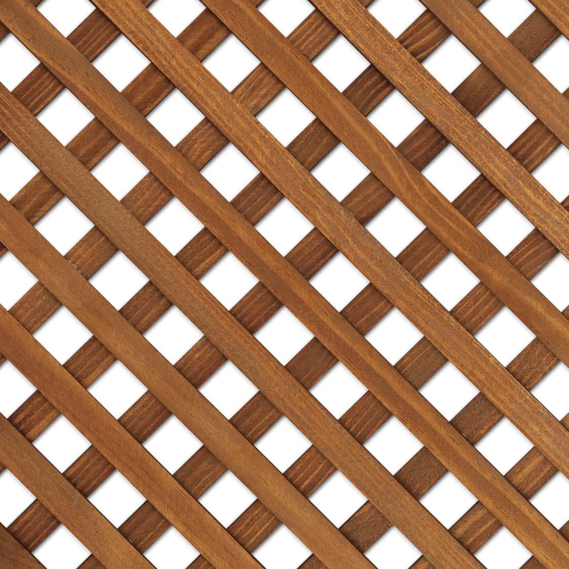 Celosía De Madera Tratada Para Decoración De Terrazas, Jardines y Exteriores - Teca (114x92 cm)