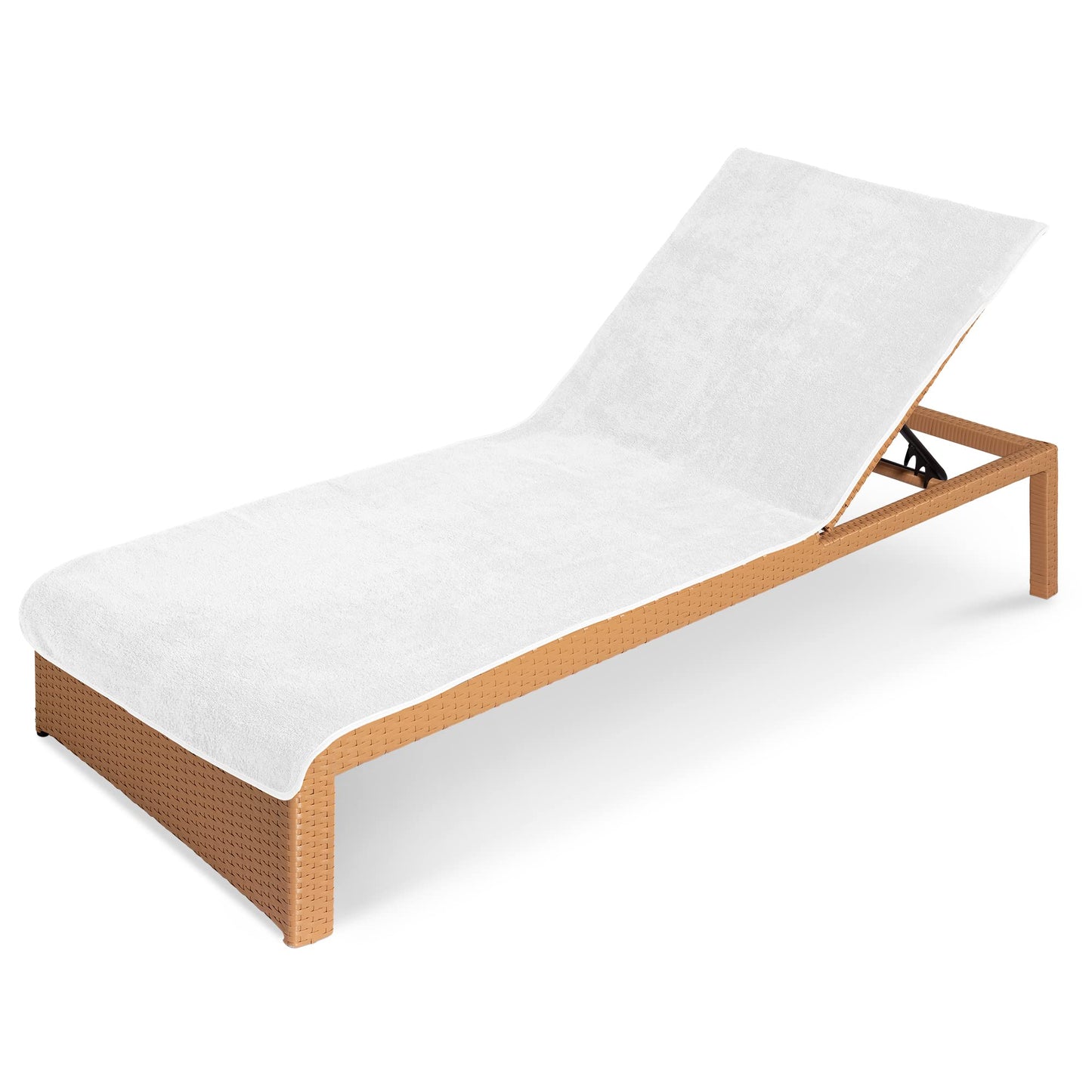JEMIDI Toalla para Tumbona - Funda de Rizo para colchoneta de Hamaca Exterior de Playa Piscina jardín Camping - Apta para Lavadora - 75 x 200 cm