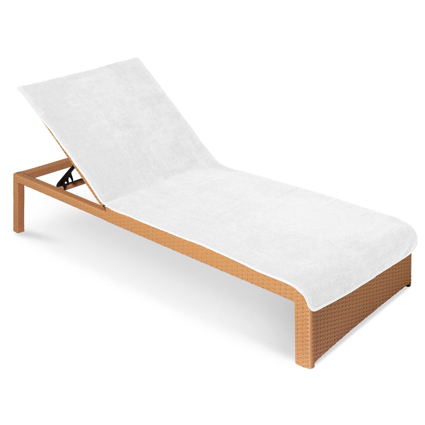 JEMIDI Toalla para Tumbona - Funda de Rizo para colchoneta de Hamaca Exterior de Playa Piscina jardín Camping - Apta para Lavadora - 75 x 200 cm