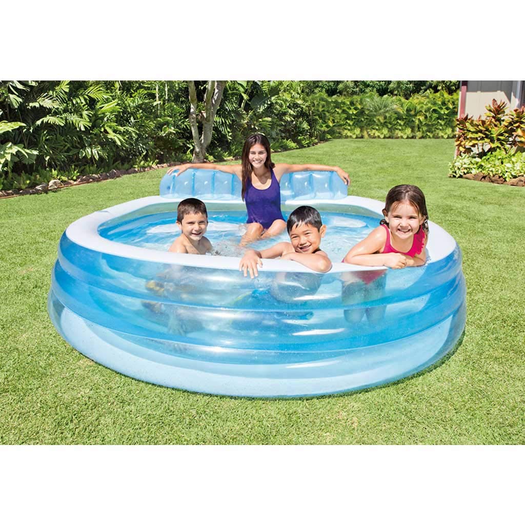 Intex - Piscina Hinchable intex con sillón 224x216x76 cm - 590 l
