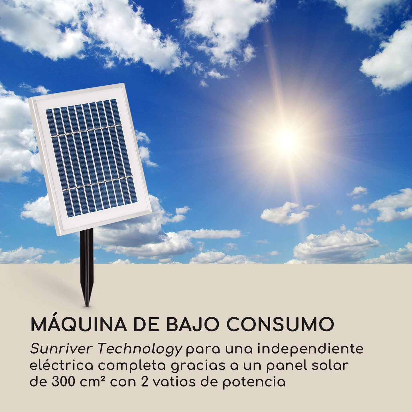 Blumfeldt Liquitorre XL Fuente Solar - Bomba de 200 l/h / IPX8, Panel Solar fotovoltaico de 2 W / 300 cm², Batería de 8 h de duración / 3,7 V / 2 Ah, Exteriores, Iluminación LED, Poliresina, Negro